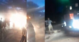 TRANSPORTISTAS LEVANTAN BLOQUEO EN CAMPO PAJOSO POR LA FUERZA