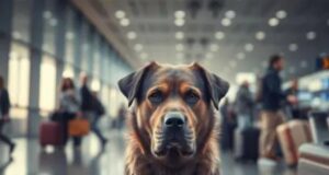NO LA DEJARON ABORDAR CON SU PERRO Y DECIDIÓ QUITARLE LA VIDA EN EL AEROPUERTO