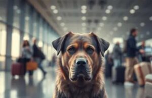 NO LA DEJARON ABORDAR CON SU PERRO Y DECIDIÓ QUITARLE LA VIDA EN EL AEROPUERTO