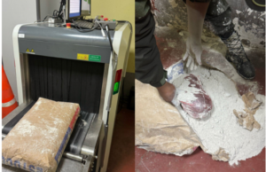 ESCÁNER DETECTA DROGA OCULTA EN BOLSA DE ESTUCO DESTINADA A CÁRCEL DE SAN PEDRO