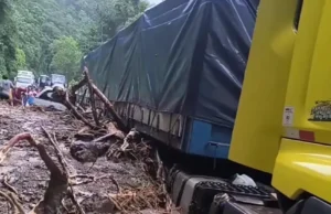 MADRE MUERE APLASTADA POR UN TRÁILER ARRASTRADO POR LA MAZAMORRA EN LA RUTA COCHABAMBA-SANTA CRUZ