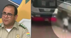 POLICÍA APREHENDE A CONDUCTOR DE MICRO QUE HIZO FUGA TRAS ATROPELLAR A UN NIÑO EN SANTA CRUZ