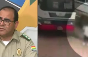 POLICÍA APREHENDE A CONDUCTOR DE MICRO QUE HIZO FUGA TRAS ATROPELLAR A UN NIÑO EN SANTA CRUZ