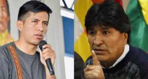 EVO MORALES INSTA A ANDRÓNICO RODRÍGUEZ A DESISTIR DE SU CANDIDATURA PRESIDENCIAL Y LO ACUSA DE SER INSTRUMENTO DE LA DERECHA