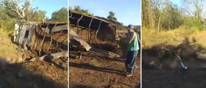 DOS MUERTOS Y DOS HERIDOS EN ACCIDENTE DE CAMIÓN GANADERO EN SANTIAGO DE CHIQUITOS