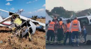 ACCIDENTE AÉREO EN BAURES: CINCO HERIDOS SON TRASLADADOS A SANTA CRUZ
