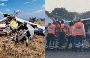 ACCIDENTE AÉREO EN BAURES: CINCO HERIDOS SON TRASLADADOS A SANTA CRUZ
