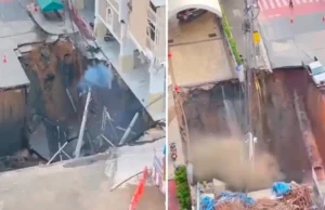 UN ENORME SOCAVÓN FRENTE A UN HOSPITAL DE BANGKOK OBLIGA A EVACUAR PACIENTES Y SUSPENDER SERVICIOS