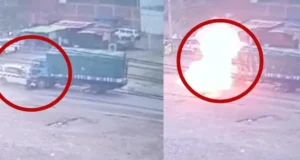 ACCIDENTE EN VILLA TUNARI: CONDUCTOR MUERE CARBONIZADO TRAS CHOQUE FRONTAL