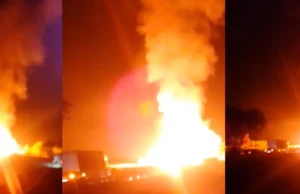 CARRO CISTERNA SE INCENDIA EN LA CARRETERA NUEVA SANTA CRUZ – COCHABAMBA