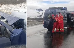 TRÁGICO ACCIDENTE EN LA CUMBRE DEJA TRES MUERTOS Y SEIS HERIDOS EN LA RUTA A LOS YUNGAS