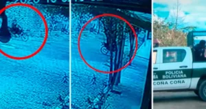 HOMBRE QUE ROBÓ UNA MOTOCICLETA TERMINÓ HERIDO Y SIN DENTADURA TRAS CHOCAR AL HUIR