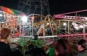 VARIOS HERIDOS TRAS EL COLAPSO DE UNA RUEDA GIGANTE EN LA FERIA DE LA ALASITA EN SANTA CRUZ