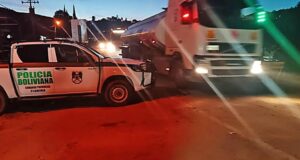 REPARAN DUCTO AVERIADO EN SAMAIPATA Y SE RESTABLECE EL TRÁFICO TRAS EMERGENCIA POR FUGA DE GAS