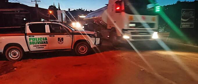 REPARAN DUCTO AVERIADO EN SAMAIPATA Y SE RESTABLECE EL TRÁFICO TRAS EMERGENCIA POR FUGA DE GAS