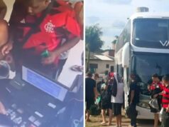 18 HINCHAS DEL FLAMENGO APREHENDIDOS EN SANTA CRUZ POR ROBO AGRAVADO Y DESTROZOS