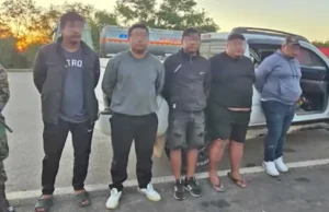 APREHENDEN A CINCO PERSONAS POR TRANSPORTAR ARMAS DE FUEGO Y MUNICIONES EN LA RUTA SANTA CRUZ–VILLAMONTES