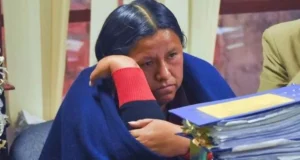 PROBLEMAS CARDIOLÓGICOS IMPIDEN QUE NEMESIA ACHACOLLO DECLARE EN LA PAZ POR EL CASO EXFONDO INDÍGENA