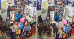 VIOLENTO ASALTO A TIENDA DE ANIME EN PLENO CENTRO DE SANTA CRUZ QUEDÓ GRABADO POR CÁMARAS
