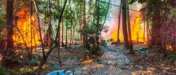 GOLPE AL NARCOTRÁFICO EN EL TRÓPICO: INCINERAN MEGALABORATORIOS Y FÁBRICAS DE COCAÍNA EN VILLA TUNARI