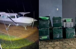 DETIENEN A DOS PILOTOS CON MÁS DE MEDIA TONELADA DE COCAÍNA EN AVIONETA QUE PARTIÓ DE BOLIVIA A BRASIL