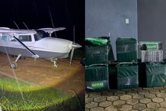 DETIENEN A DOS PILOTOS CON MÁS DE MEDIA TONELADA DE COCAÍNA EN AVIONETA QUE PARTIÓ DE BOLIVIA A BRASIL