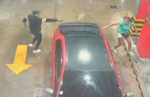 CÁMARAS DE SEGURIDAD CAPTAN ATRACO ARMADO EN UN SURTIDOR DE LA CARRETERA AL NORTE