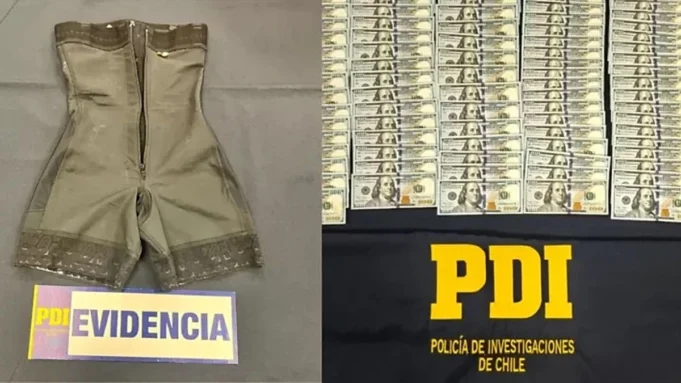 BOLIVIANA ES DETENIDA EN CHILE CON MÁS DE $129.000 ADHERIDOS AL CUERPO Y POR INTENTAR SOBORNAR A FUNCIONARIOS