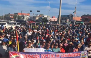 SAN JULIÁN DECLARA BLOQUEO INDEFINIDO EN LA RUTA SANTA CRUZ – TRINIDAD Y CHIQUITANÍA