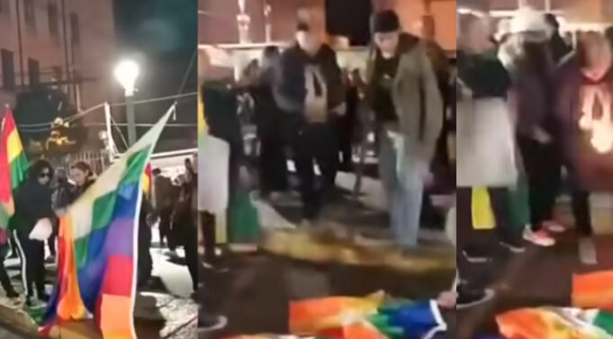 GOBIERNO CONDENA LA QUEMA DE LA WHIPALA Y PIDE RESPETO A LOS SÍMBOLOS PATRIOS