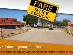 EVITE ACCIDENTES CON EL TREN; DÍA DE LA CONCIENCIACIÓN SOBRE LA SEÑALIZACIÓN EN LOS PASOS A NIVEL