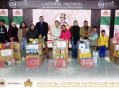 LOTERÍA NACIONAL ENTREGA MÁS DE 40 MIL BOLIVIANOS EN ASISTENCIA BENÉFICA A CINCO FAMILIAS EN SITUACIÓN DE ALTA VULNERABILIDAD