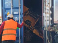 INCAUTAN MÁS DE 123 KILOS DE COCAÍNA OCULTOS EN UNA EXCAVADORA QUE IBA A SER EXPORTADA A LIBIA