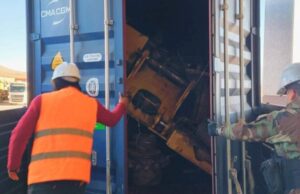 INCAUTAN MÁS DE 123 KILOS DE COCAÍNA OCULTOS EN UNA EXCAVADORA QUE IBA A SER EXPORTADA A LIBIA