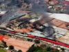 FISCALÍA ESTABLECE QUE INCENDIO EN LA FERIA BARRIO LINDO SE INICIÓ EN EL SECTOR DE ÚTILES ESCOLARES Y PIROTECNIA
