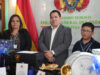 FISCAL GENERAL DEL ESTADO DONA INSTRUMENTOS MUSICALES A LA BANDA ESCOLAR DE LA UNIDAD EDUCATIVA JUANA AZURDUY DE PADILLA “B” EN SU 122º ANIVERSARIO