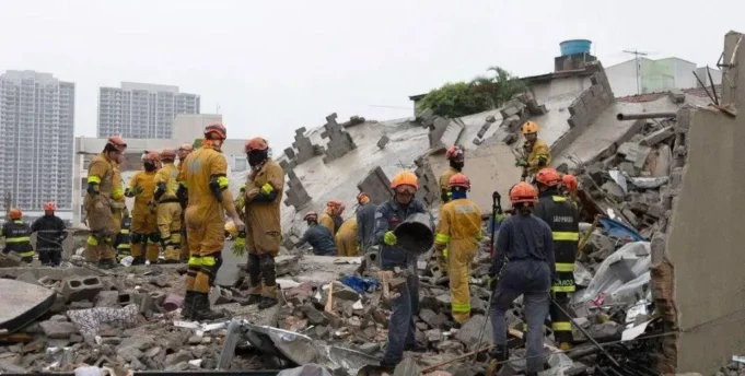 CANCILLERÍA CONFIRMA LA MUERTE DE CINCO BOLIVIANOS EN EL DERRUMBE DE UN EDIFICIO EN BRASIL